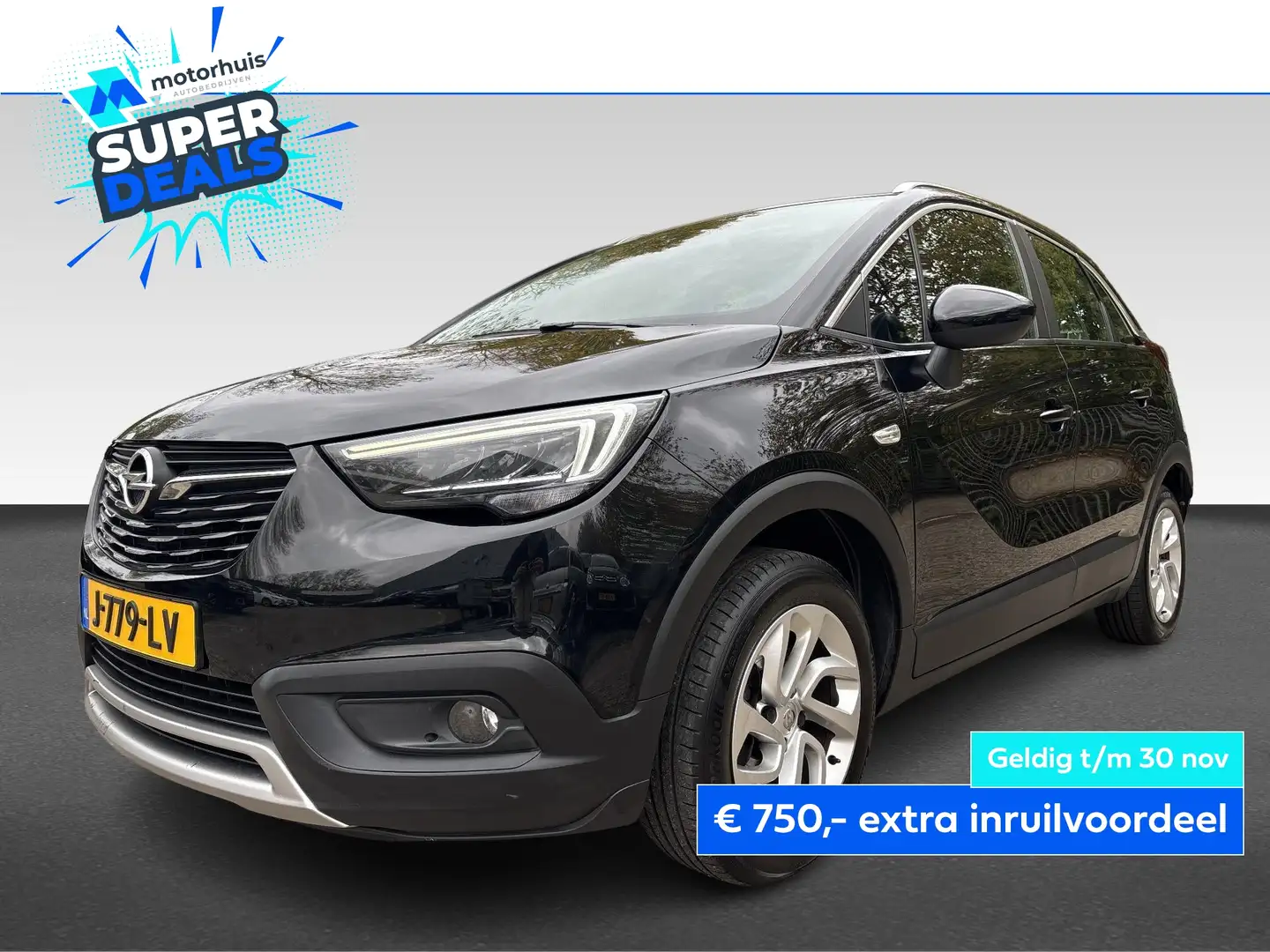 Opel Crossland X 1.2 Turbo Innovation 110 PK | Navi 5.0 IntelliLink Zwart - 1