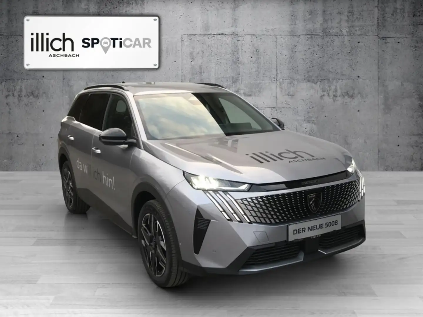Peugeot 5008 ALLURE Hybrid 145 e-DCS6 Grigio - 1