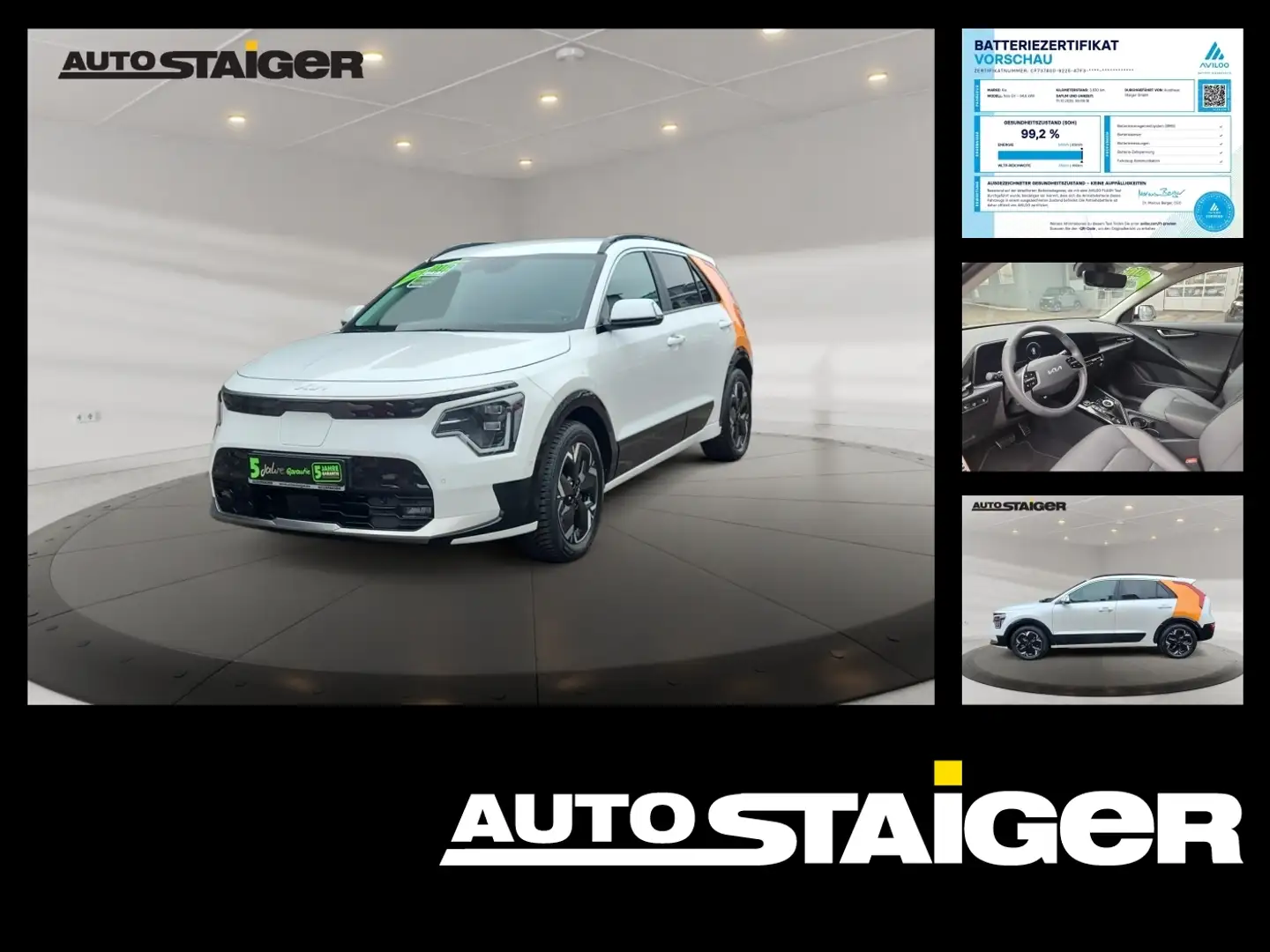 Kia Niro EV Inspiration Elektro*Allwetter*Sitzheizung Blanc - 1