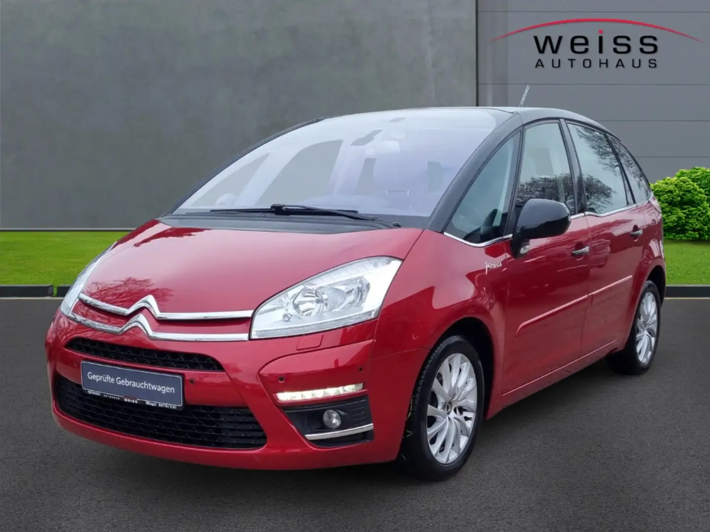 Citroen C4 Picasso Exclusive 1.6 HDi 110 FAP SHZ PDC ZV el.SP eFH Rot - 1