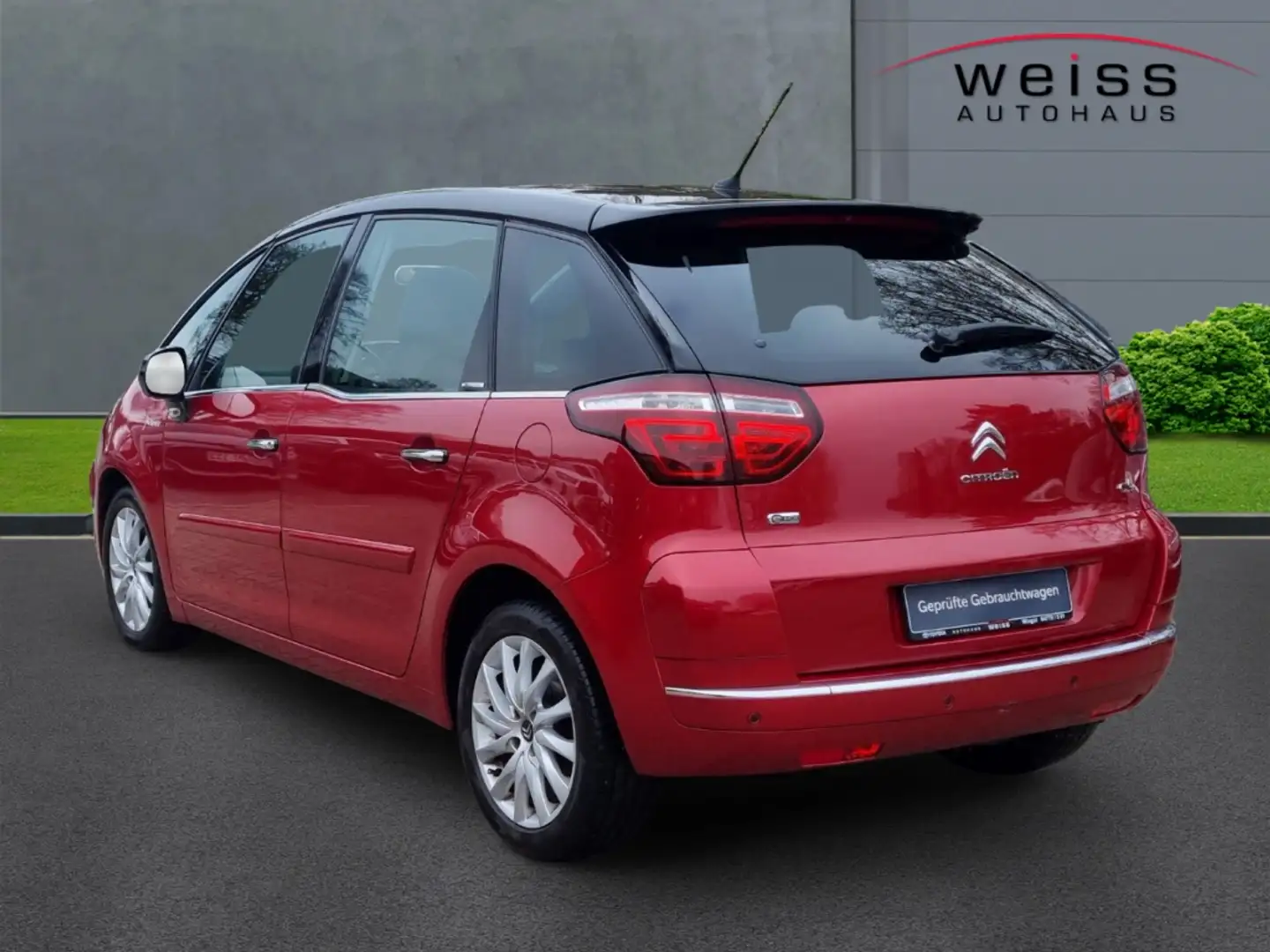 Citroen C4 Picasso Exclusive 1.6 HDi 110 FAP SHZ PDC ZV el.SP eFH Rot - 2
