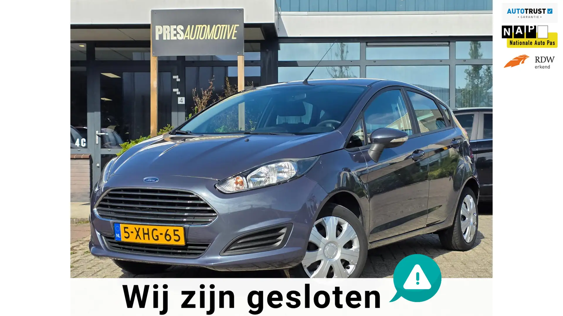 Ford Fiesta 1.0 Style |AIRCO|CRUISE|NAVI|ELEKTR RAMEN|CDV Grijs - 1