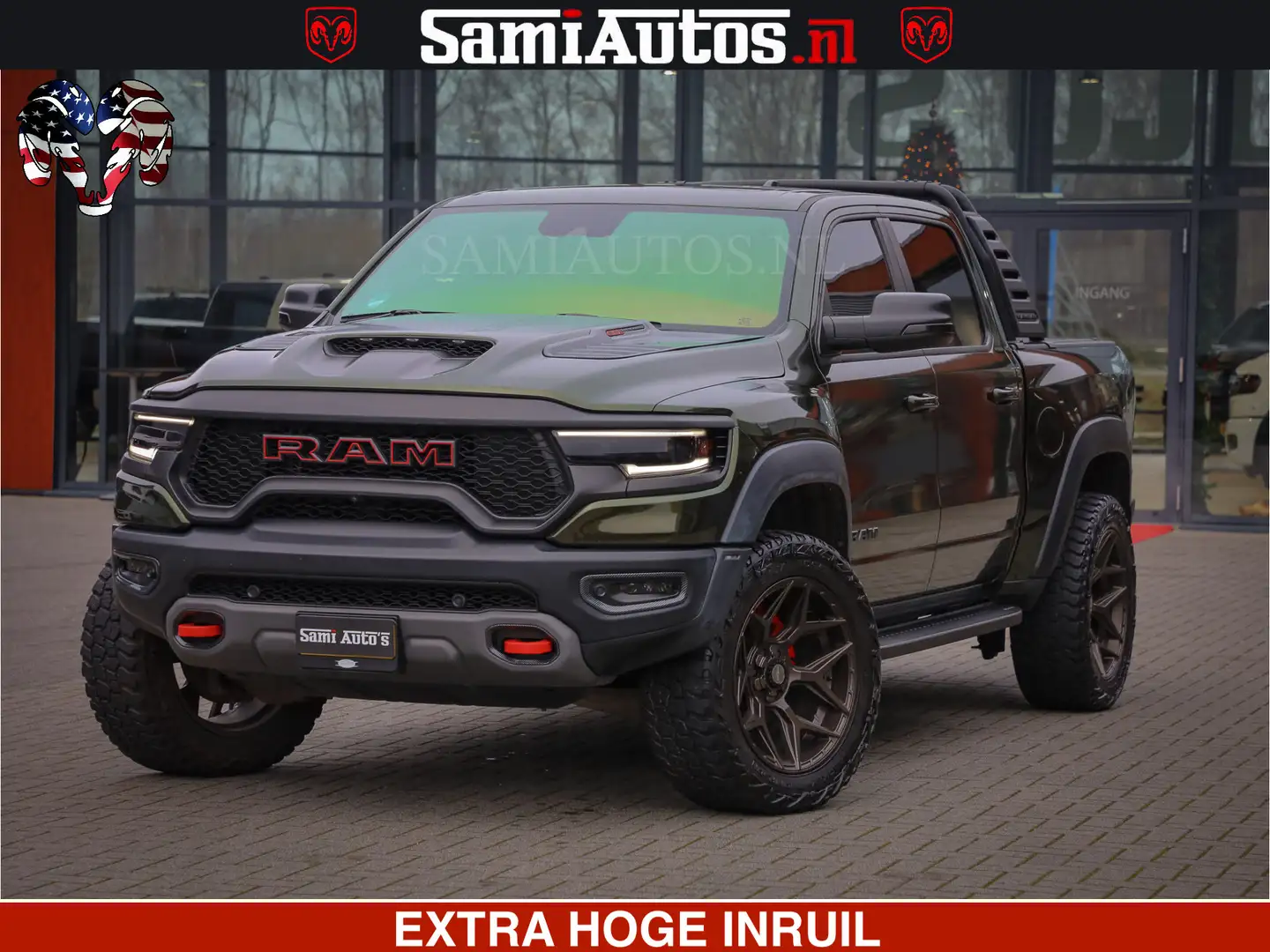 Dodge RAM 1500 TRX OLEA GREEN HELLCAT 6.2 V8 712PK | CARBON Noir - 1