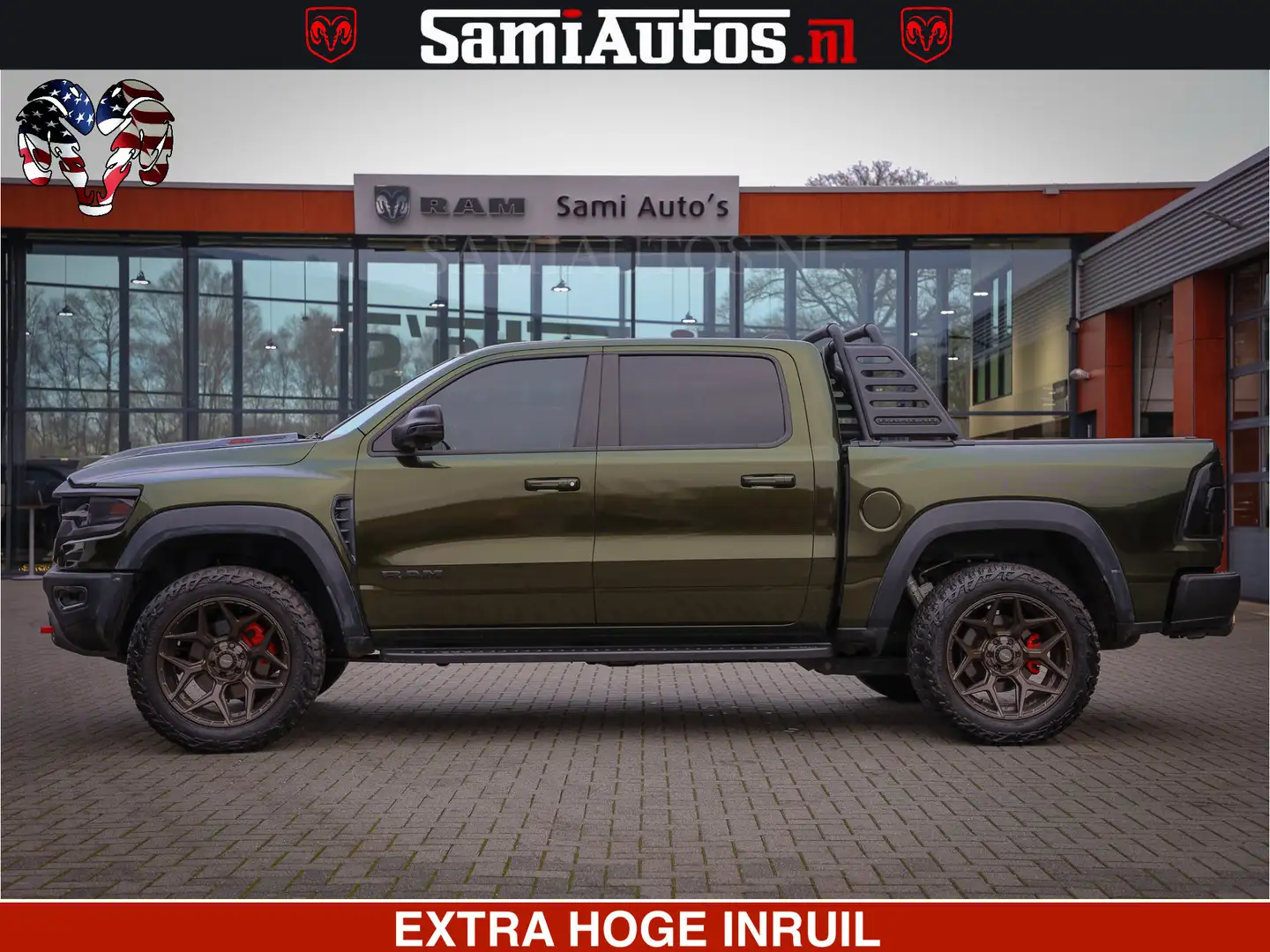 Dodge RAM 1500 TRX OLEA GREEN HELLCAT 6.2 V8 712PK | CARBON Noir - 2