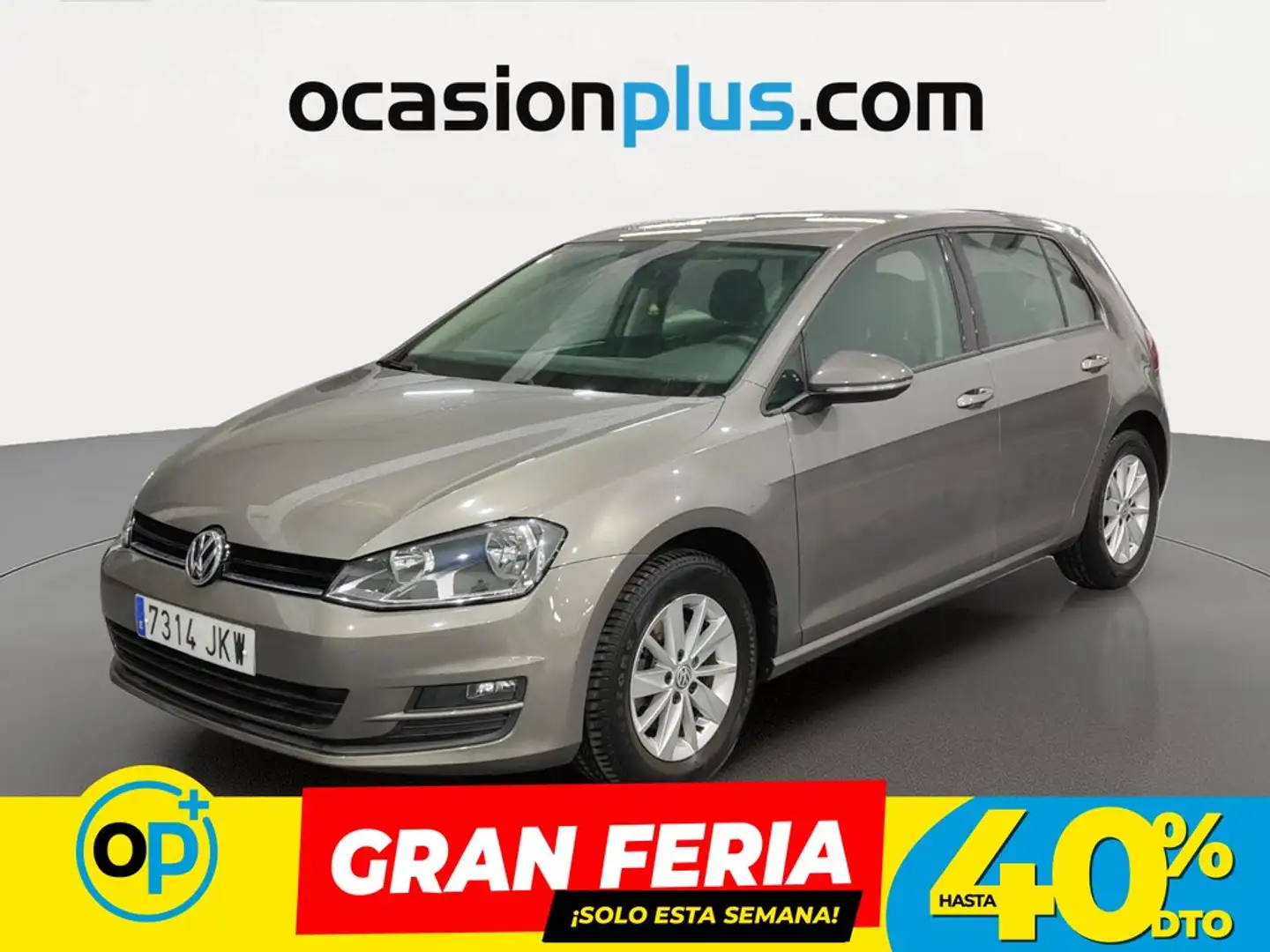 Volkswagen Golf 1.6TDI CR BMT Business 110 Gris - 1