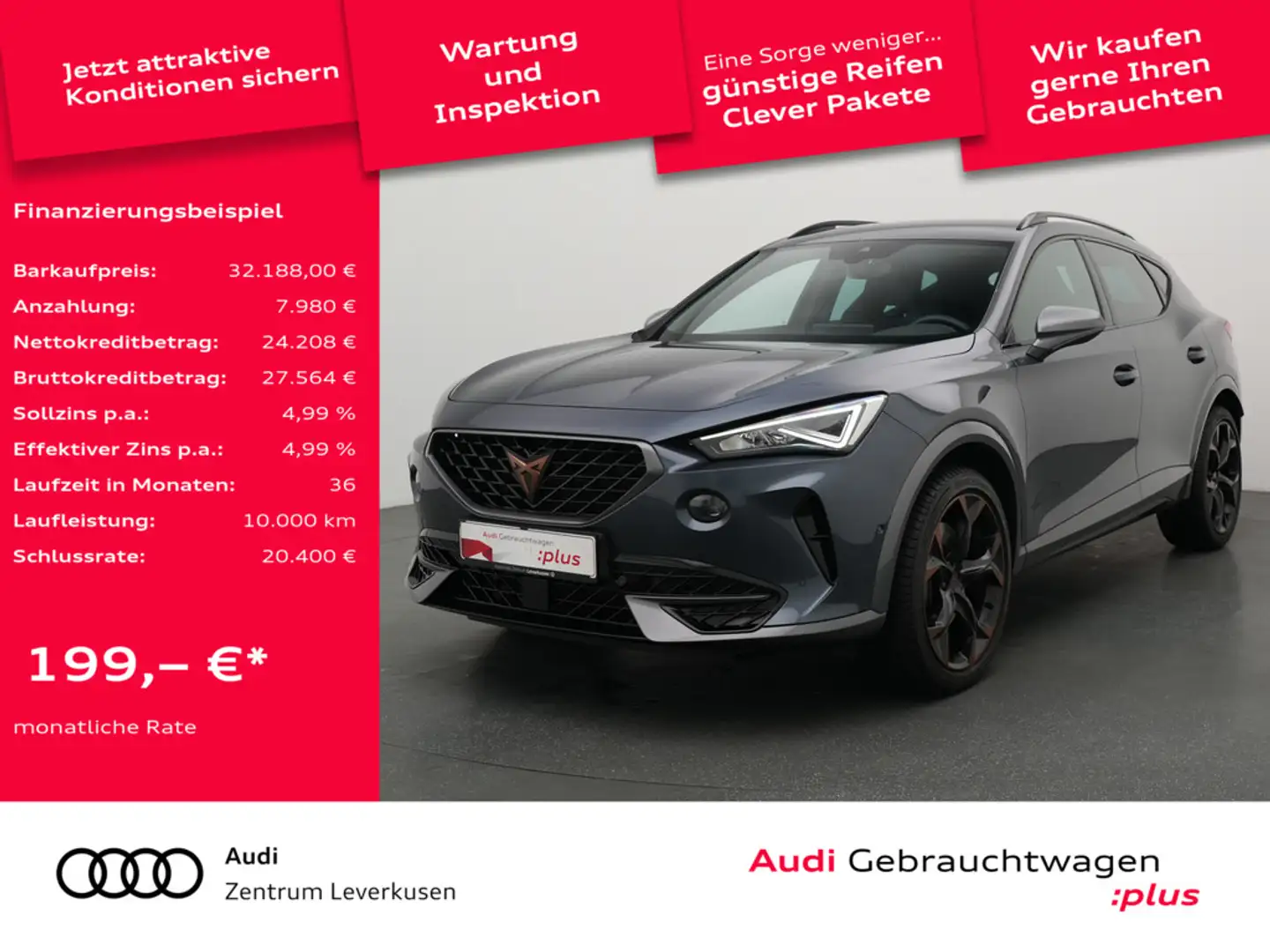 CUPRA Formentor VZ 4Drive DSG ACC AHK KAM NAVI LED Grau - 1