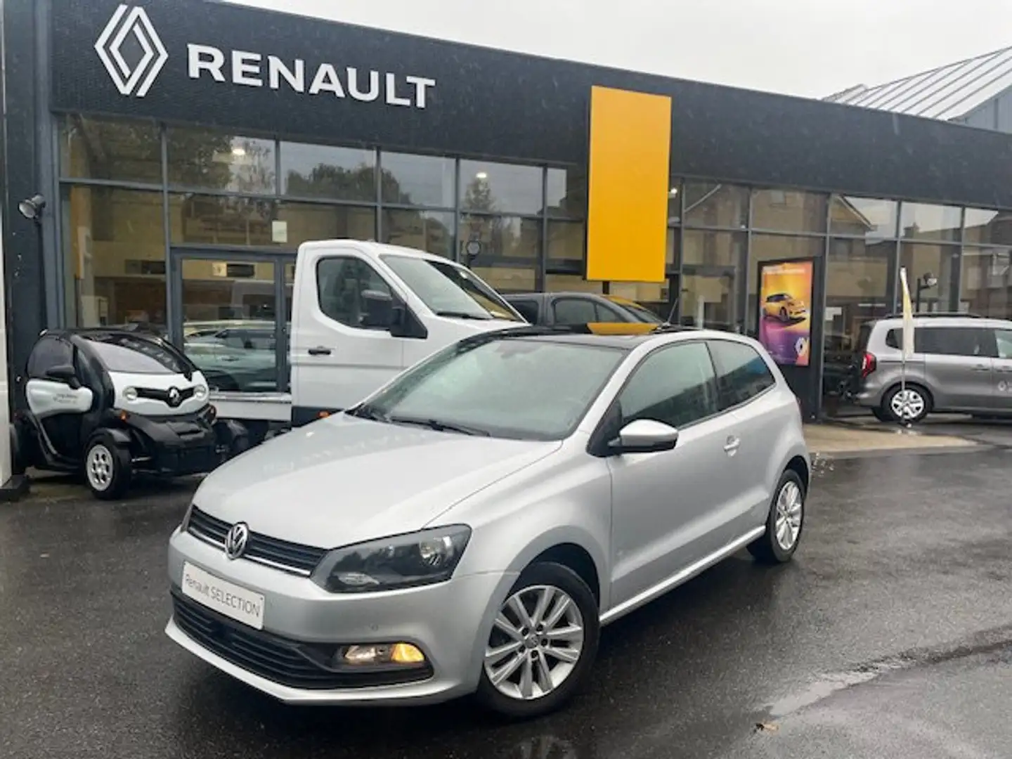 Volkswagen Polo TSI Trendline*Alu*Open dak*GPS*Gar Zilver - 1