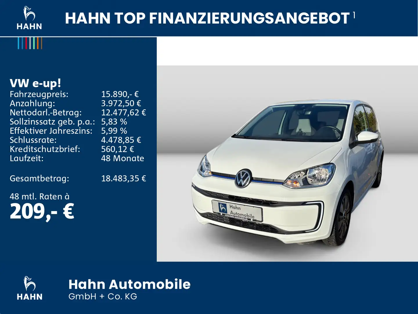 Volkswagen e-up! Style Plus Tempomat PDC/h Sitzh Climatr Weiß - 2