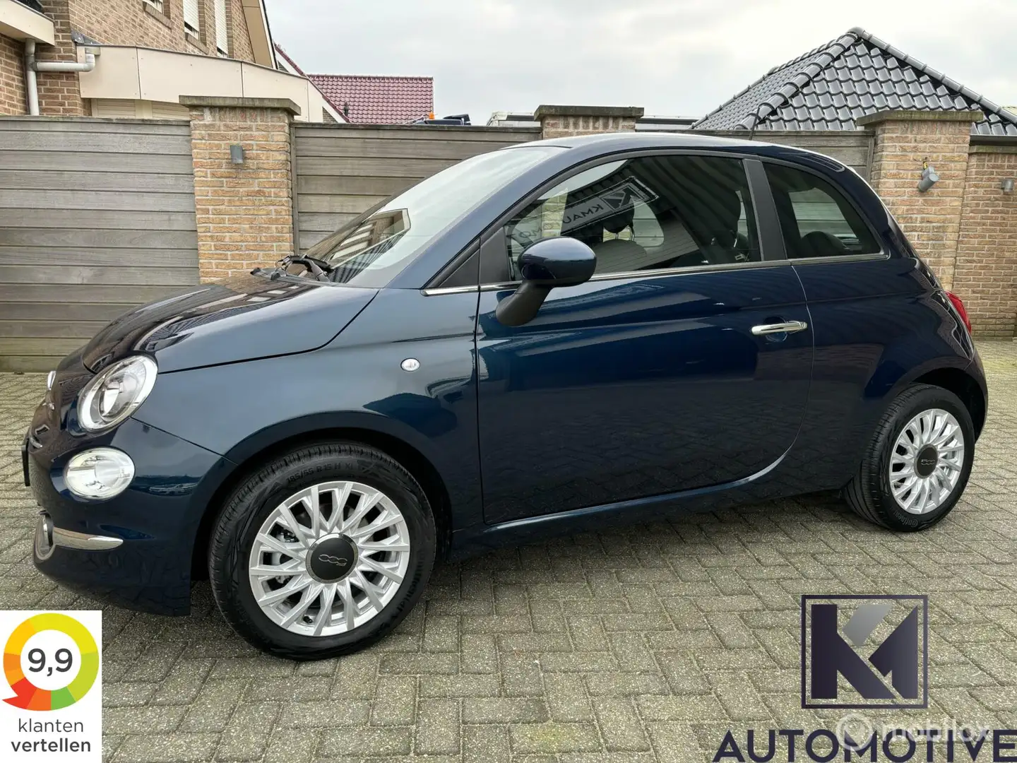 Fiat 500 1.0 Hybrid Dolcevita|Panoramadak|Carplay|03-2024| Bleu - 2