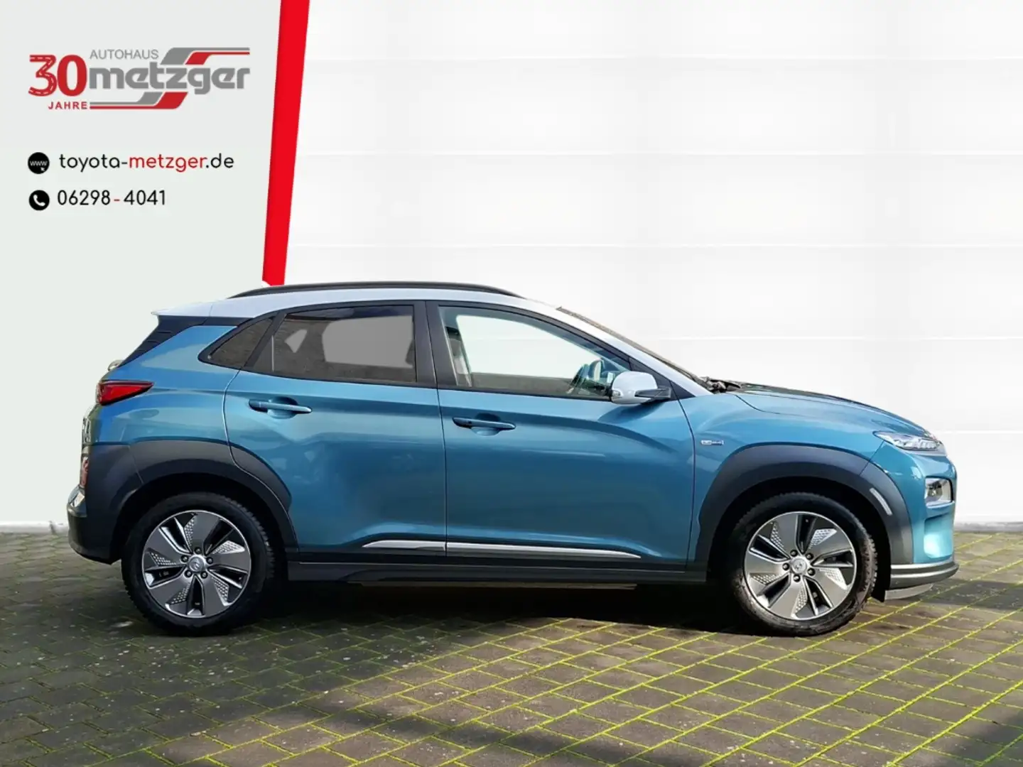 Hyundai KONA Premium Elektro +Navi +Leder +Digitales Cockpit +S Blau - 2