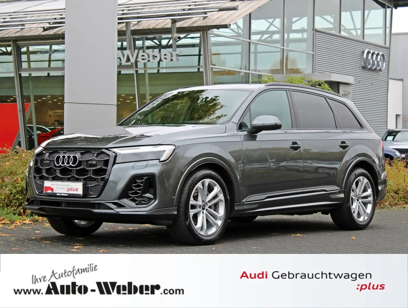 Audi Q7 55TFSI qu S LINE BLACK HuD PANO AHK 7-SITZE Grau - 1