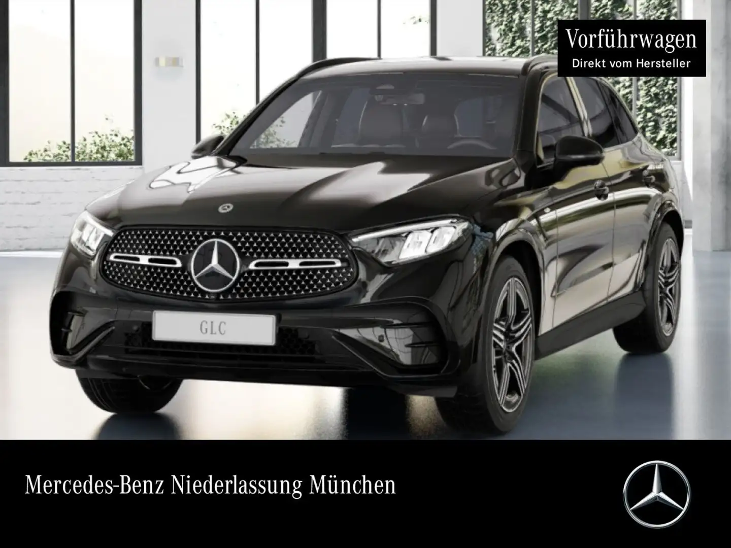 Mercedes-Benz GLC 300 de 4M AMG+NIGHT+360+AHK+LED+TOTW+KEYLESS Schwarz - 1