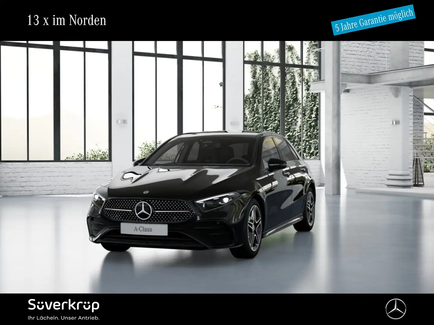 Mercedes-Benz A 200 d Kompakt AMG NIGHT SPUR PANO DISTR PDC Schwarz - 1