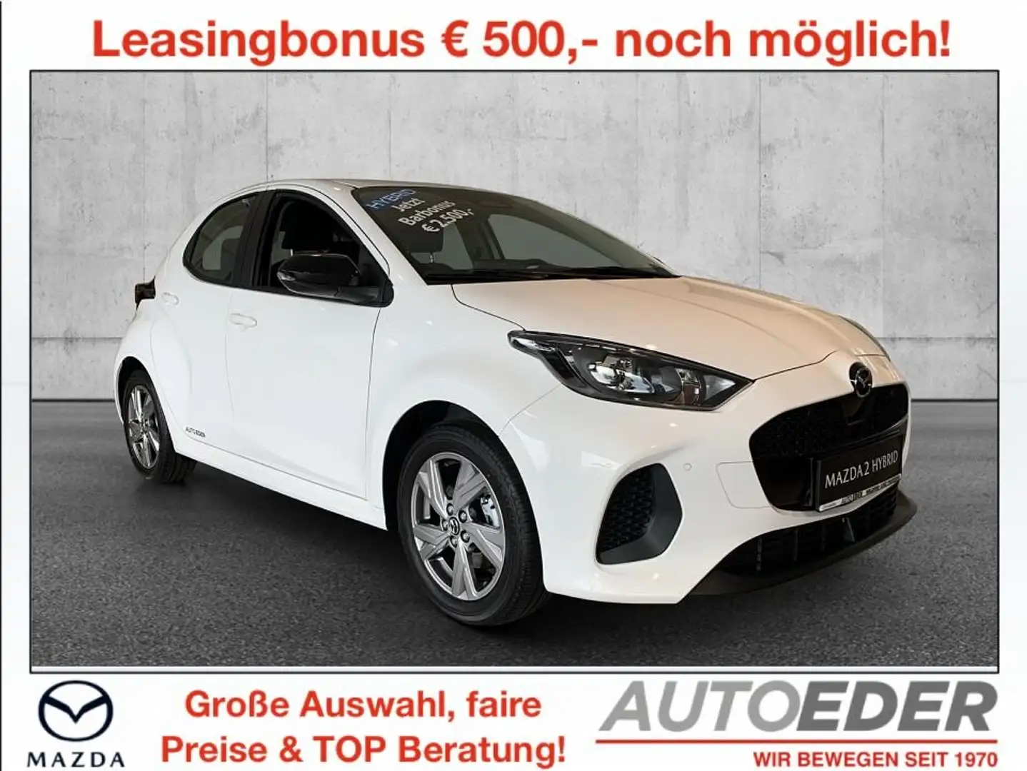 Mazda 2 Mazda2 Hybrid Exclusive Line Aut. Weiß - 1