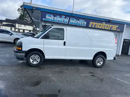 White 2021 GMC Savana Cargo Van Rear-Wheel Drive Automatic
