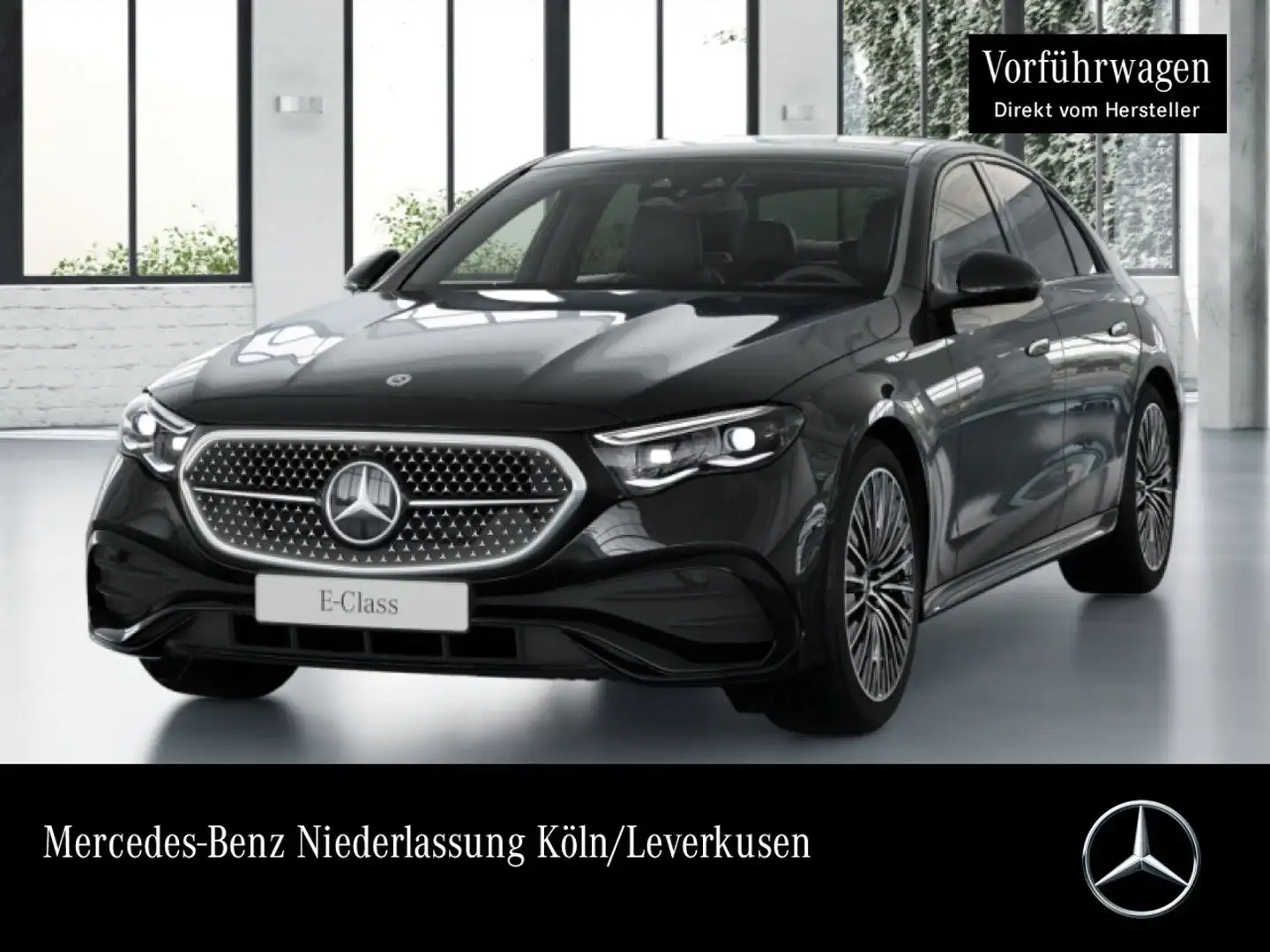Mercedes-Benz E 220 d AMG Fahrass 360° Pano Burmester Distr. PTS Schwarz - 1