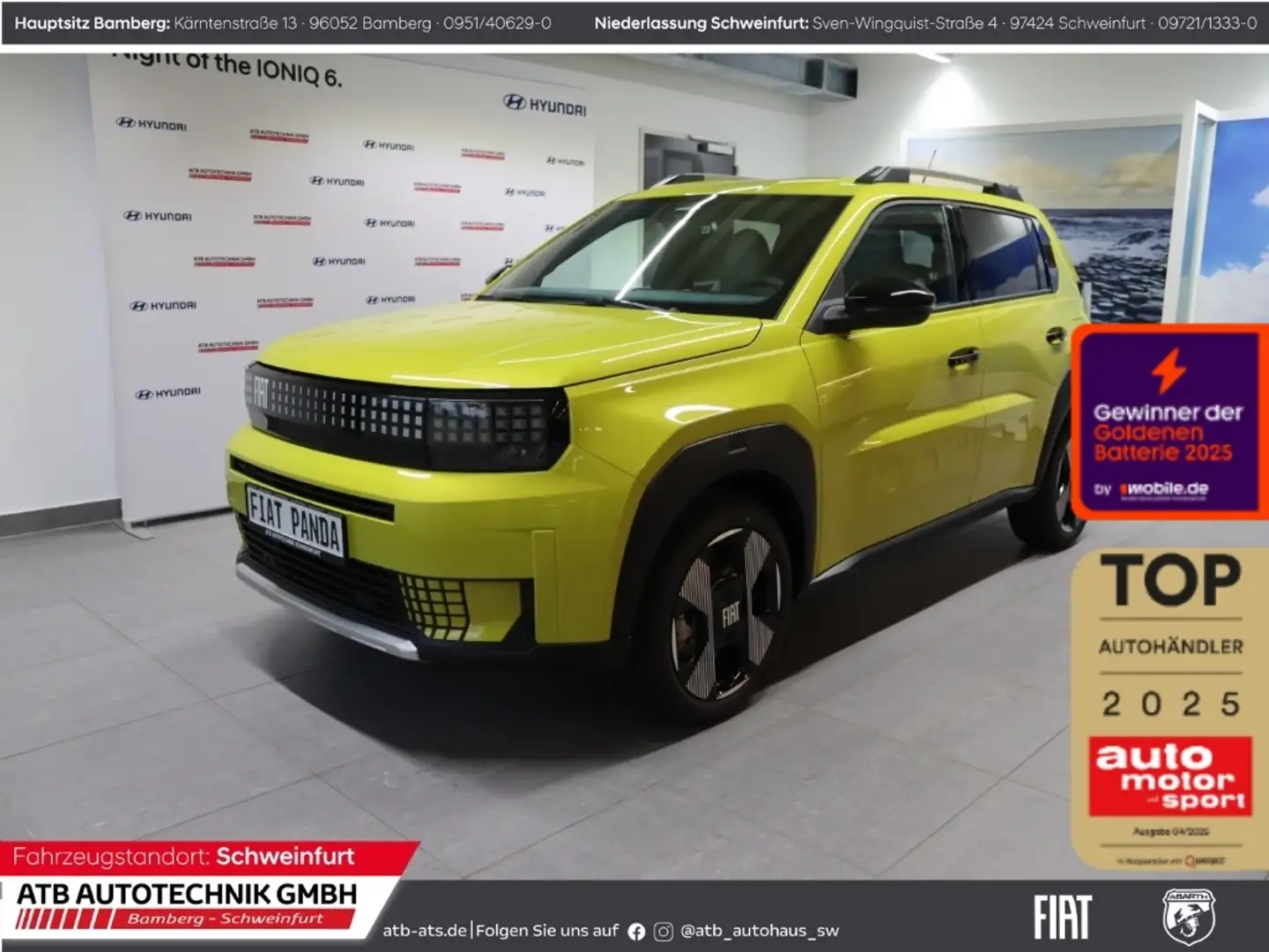 Fiat Grande Panda Sonderedition EV 44 kWh Navi Digitales Cockpit LED Gelb - 1
