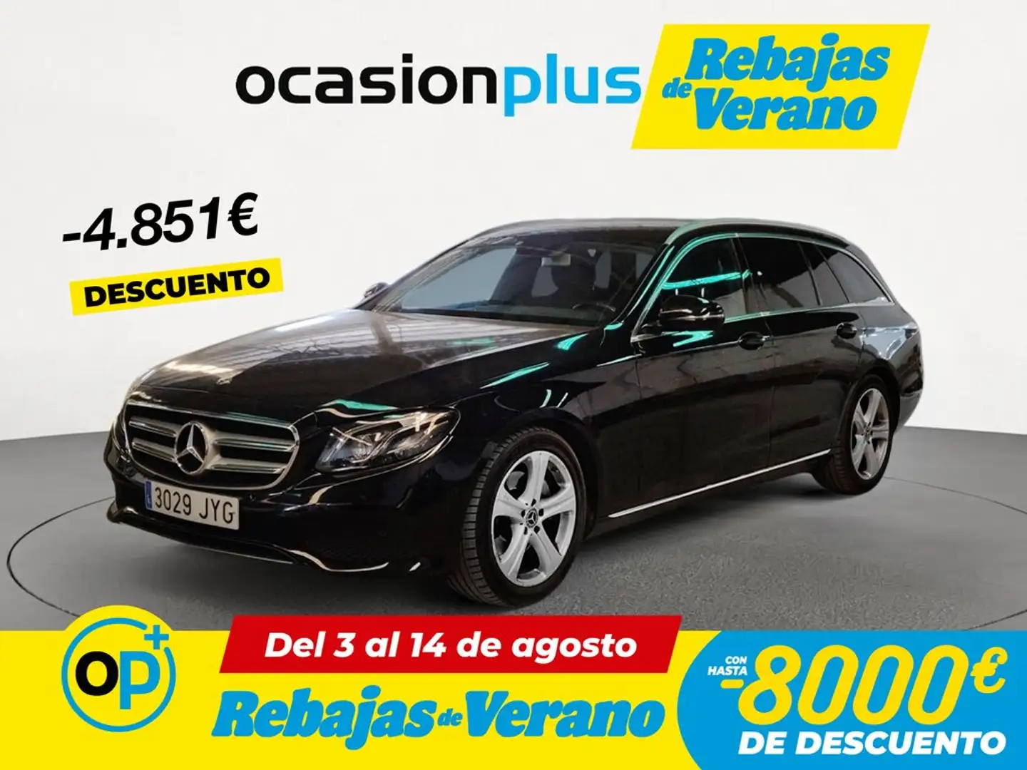 Mercedes-Benz E 220 Estate 220d 9G-Tronic Negro - 1