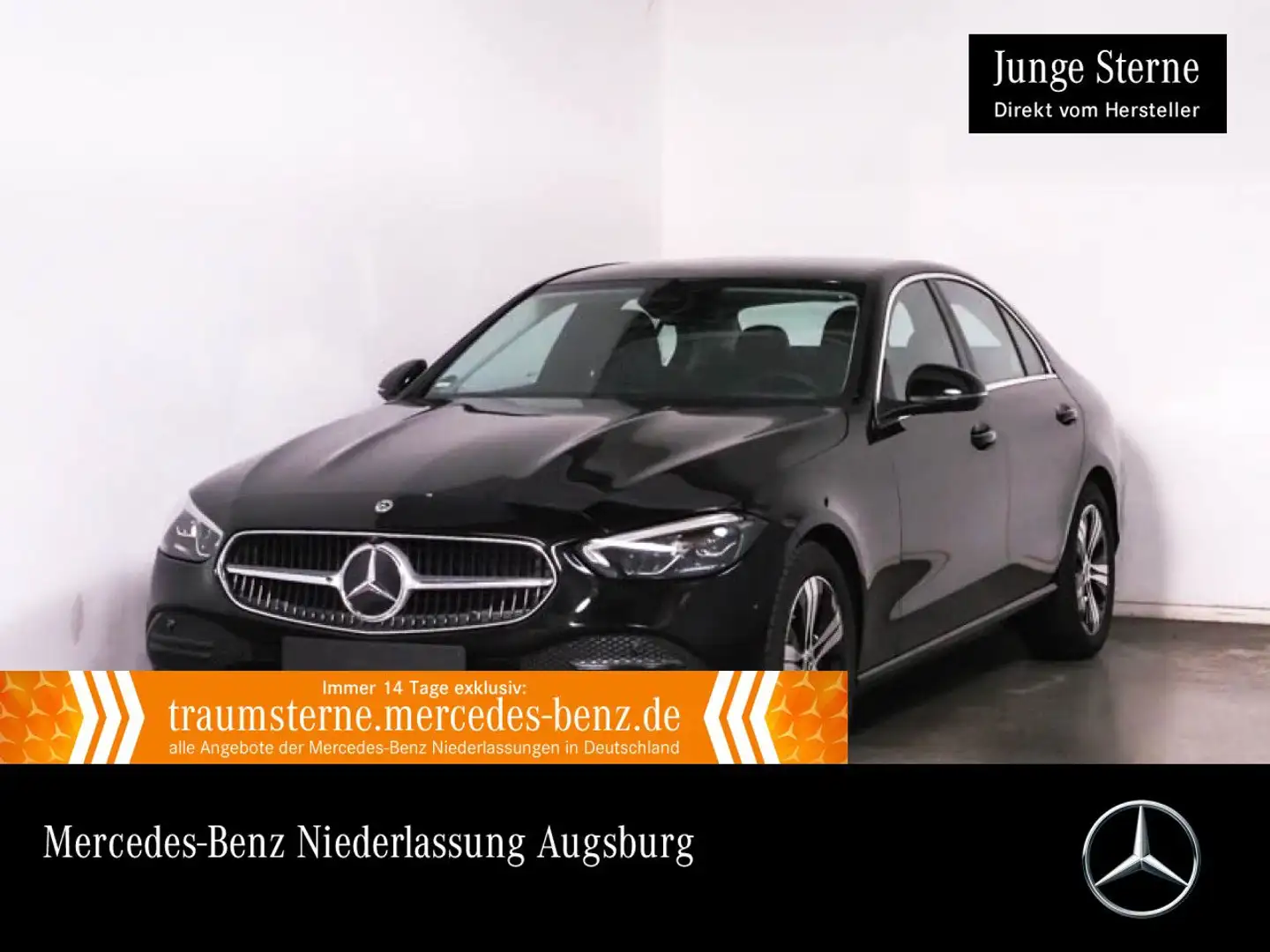 Mercedes-Benz C 200 4M AVANTG+360+LED+TOTW+KEYLESS+9G Schwarz - 1