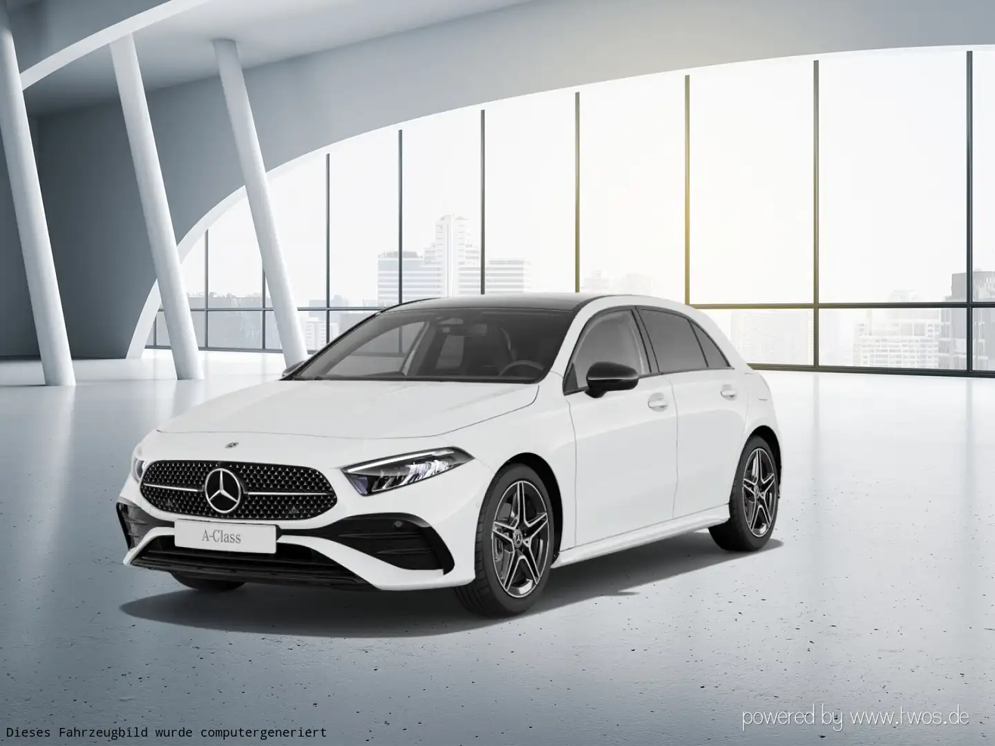 Mercedes-Benz A 180 A 180 Kompaktlimousine  AMG Line Navi/Pano.-Dach Weiß - 2