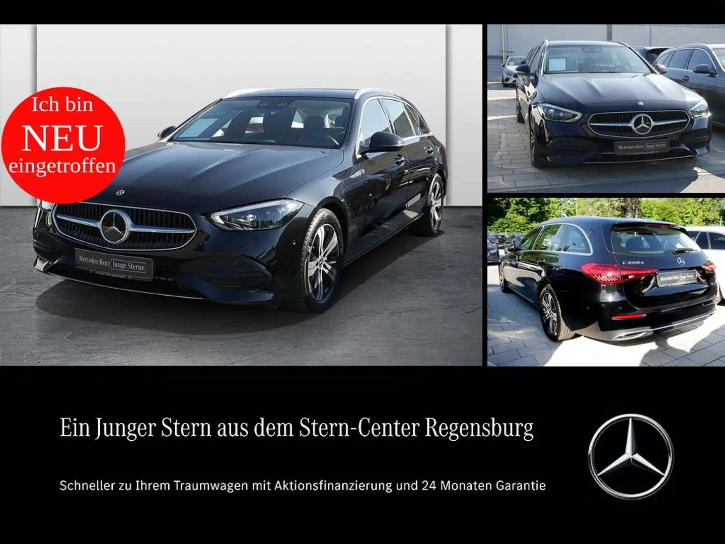 Mercedes-Benz C 220 d 4M T+AVANTGARDE+DISTRONIC+PANO+AHK+SHZ++ Negro - 1