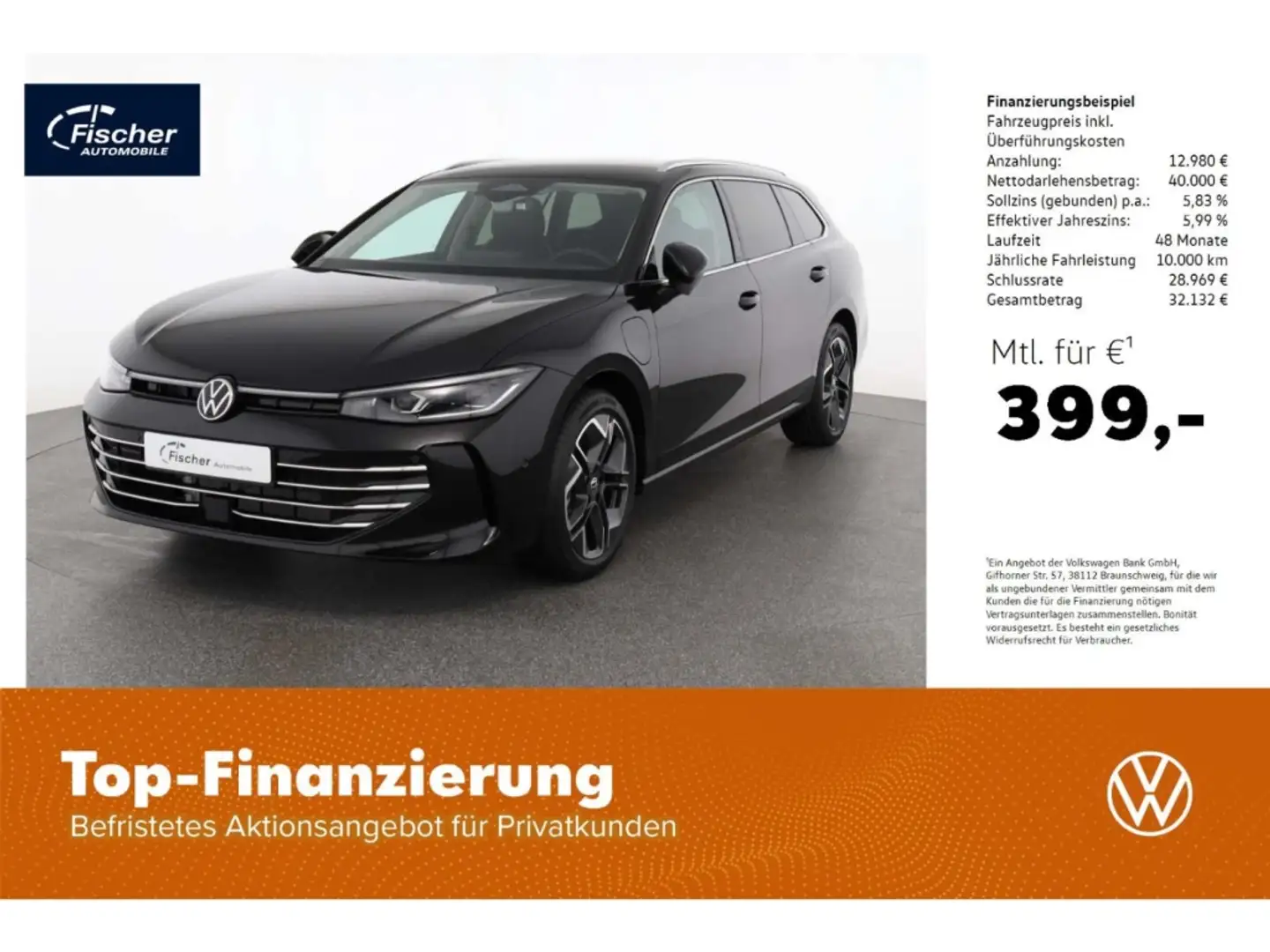 Volkswagen Passat Variant 1.5 eHybrid OPF Elegance Schwarz - 1