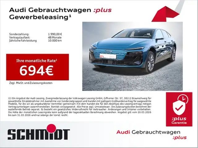 Audi S6 e-tron Sportback Edition One Blue B&O Pano LM21 AHK AC...