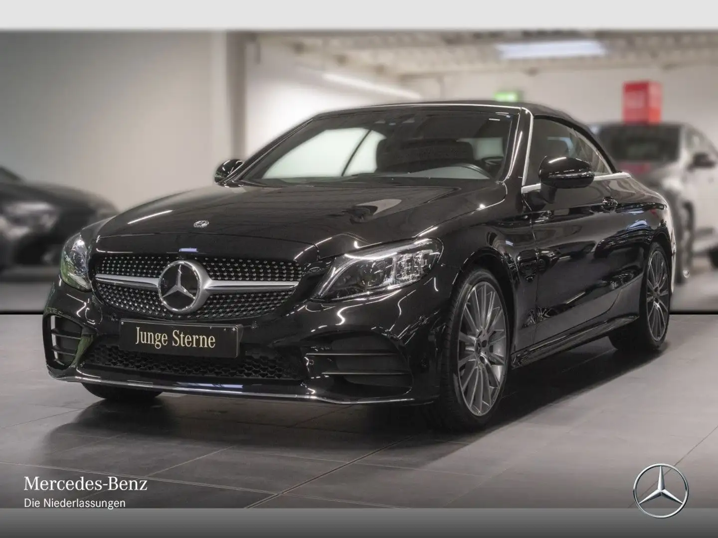 Mercedes-Benz C 200 Cabrio AMG+360+MULTIBEAM+FAHRASS+BURMESTER Noir - 2