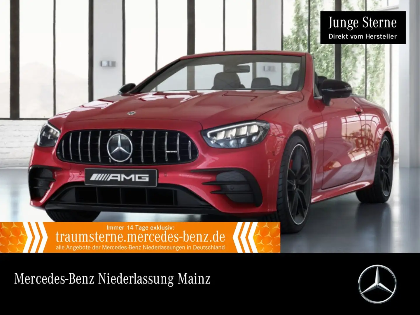 Mercedes-Benz E 53 AMG E 53 Cabrio 4M AMG+NIGHT+360+LED+FAHRASS+BURMESTER Rot - 1