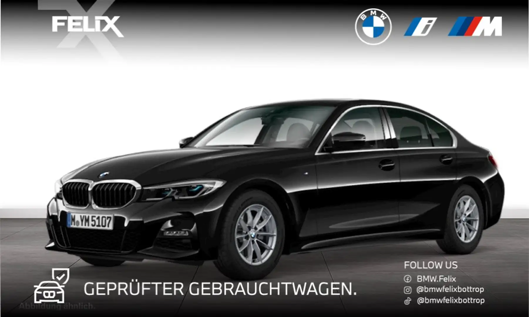 BMW 320 i Limousine+M SPORTPAKET+18"ALUHEAD UP+MEMORY+ Schwarz - 1