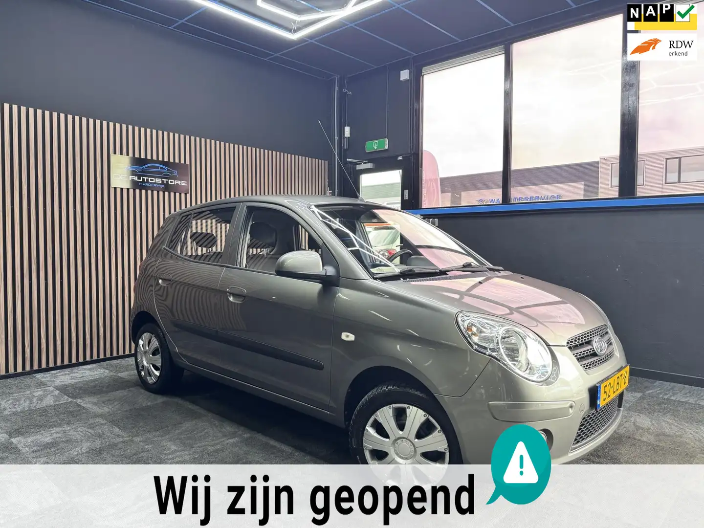 Kia Picanto 1.0 X-pect 136000km!! Stuurbekr half leder Gris - 1