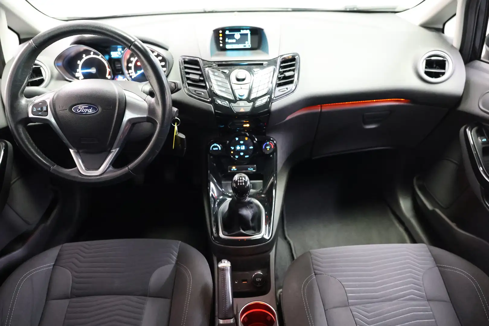 Ford Fiesta 1.0 EcoBoost Titanium CLIMA PDC STOELVW BT '14 Noir - 2