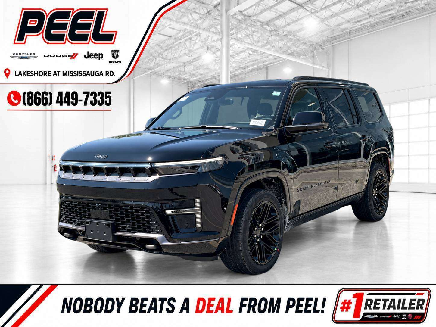 Black 2026 Jeep Grand Wagoneer SUV / Crossover Four-Wheel Drive 8-Speed Automatic