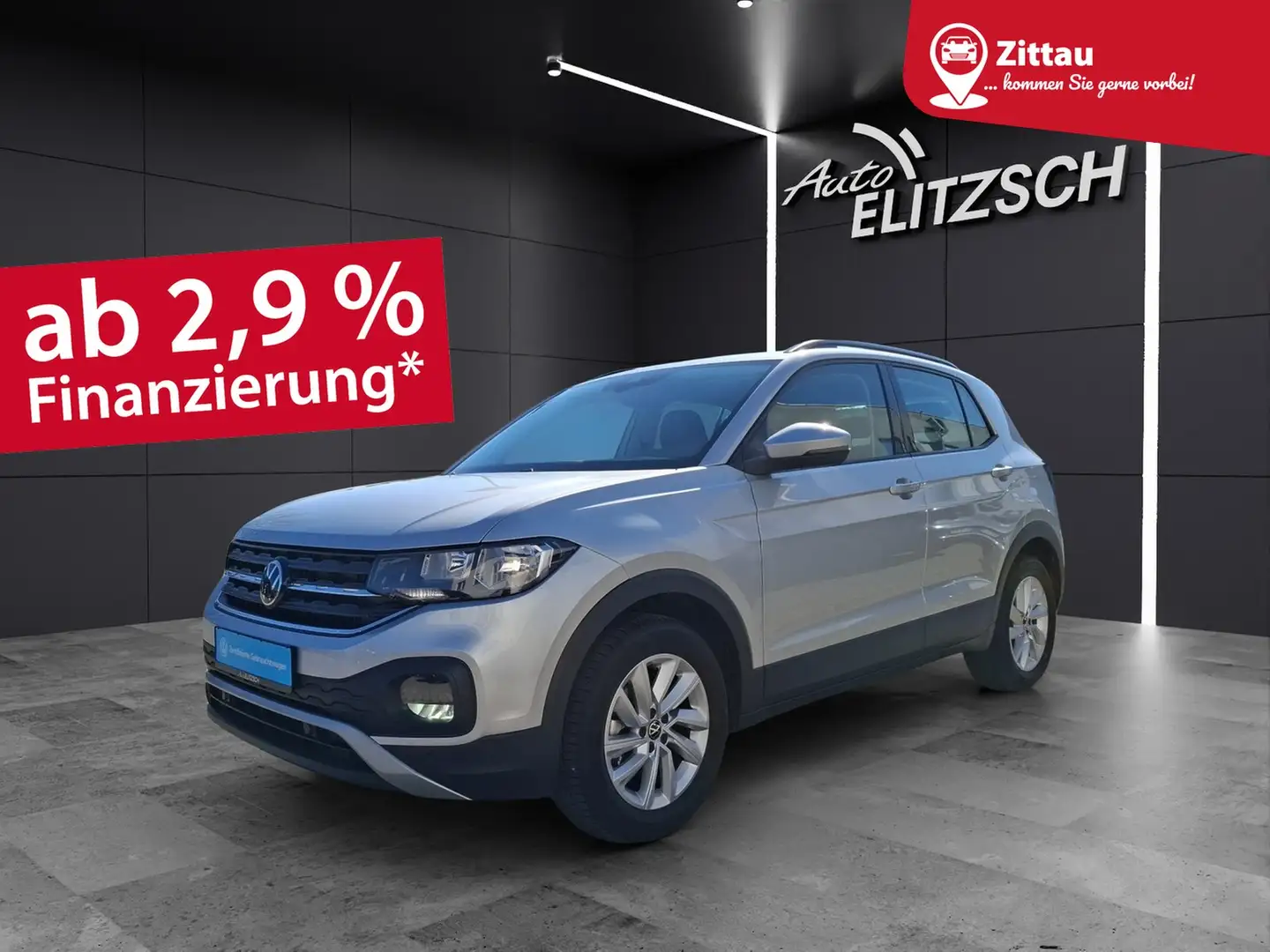 Volkswagen T-Cross TSI Life AppCon ACC PDC Klima SH Silber - 1