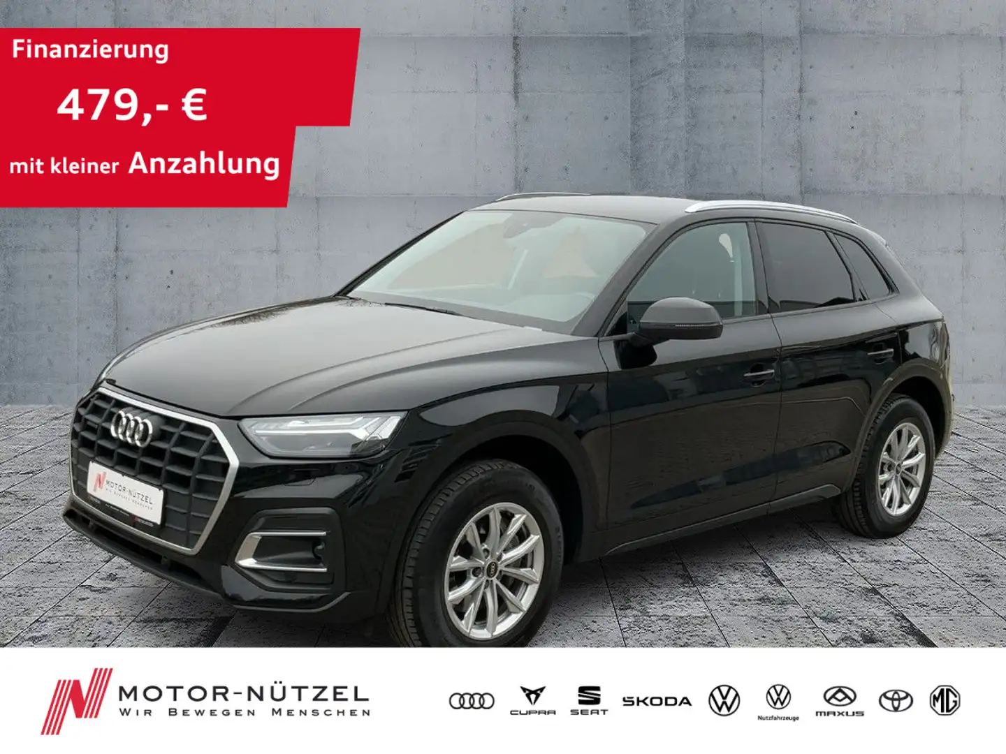Audi Q5 40 TDI QU S-TR MATRIX+NAVI+RFK+GRA+SHZ+AHK Schwarz - 1