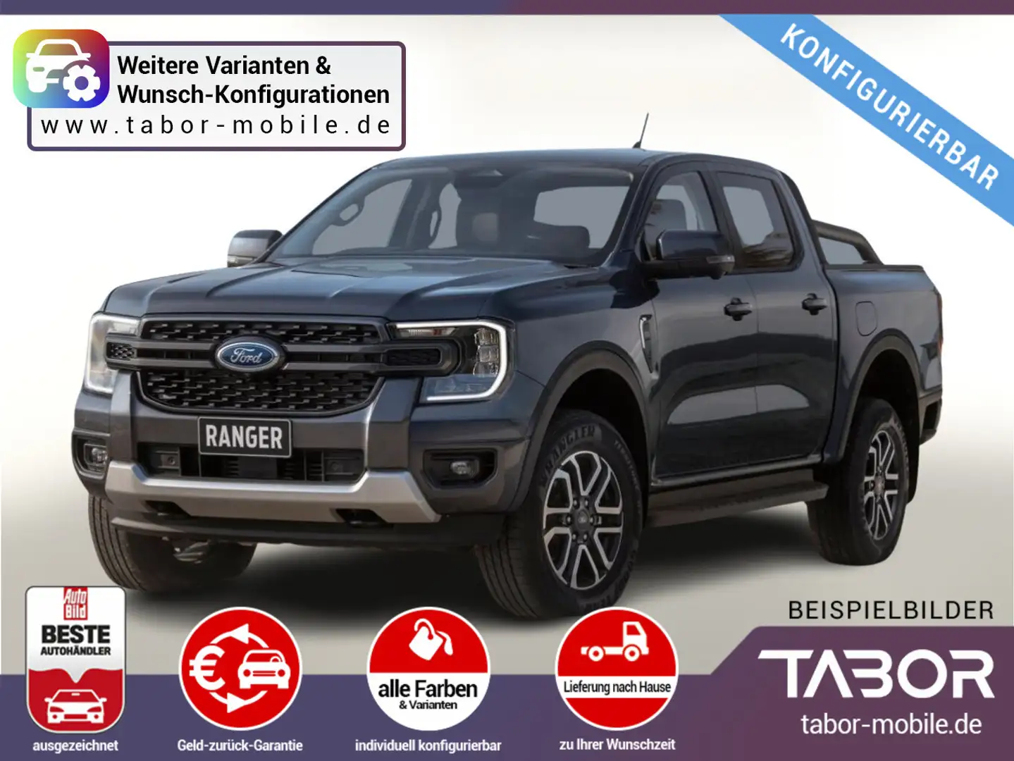 Ford Ranger DoKa 2.0 Ecoblue 170 XLT WinterP UVP-22%* Blau - 1