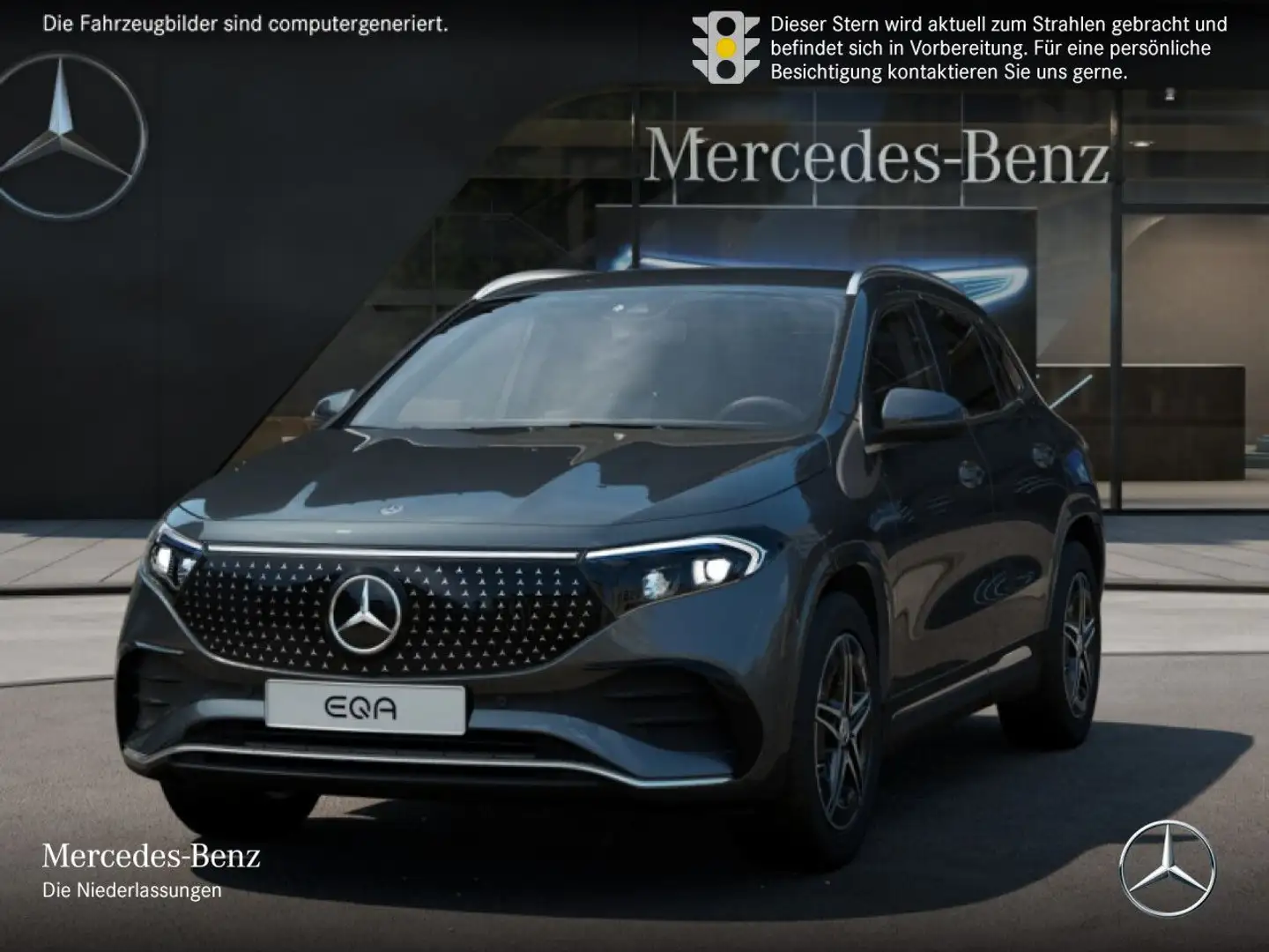 Mercedes-Benz EQA 300 4M AMG+ADVANCED+KAMERA+SPUR Grau - 2
