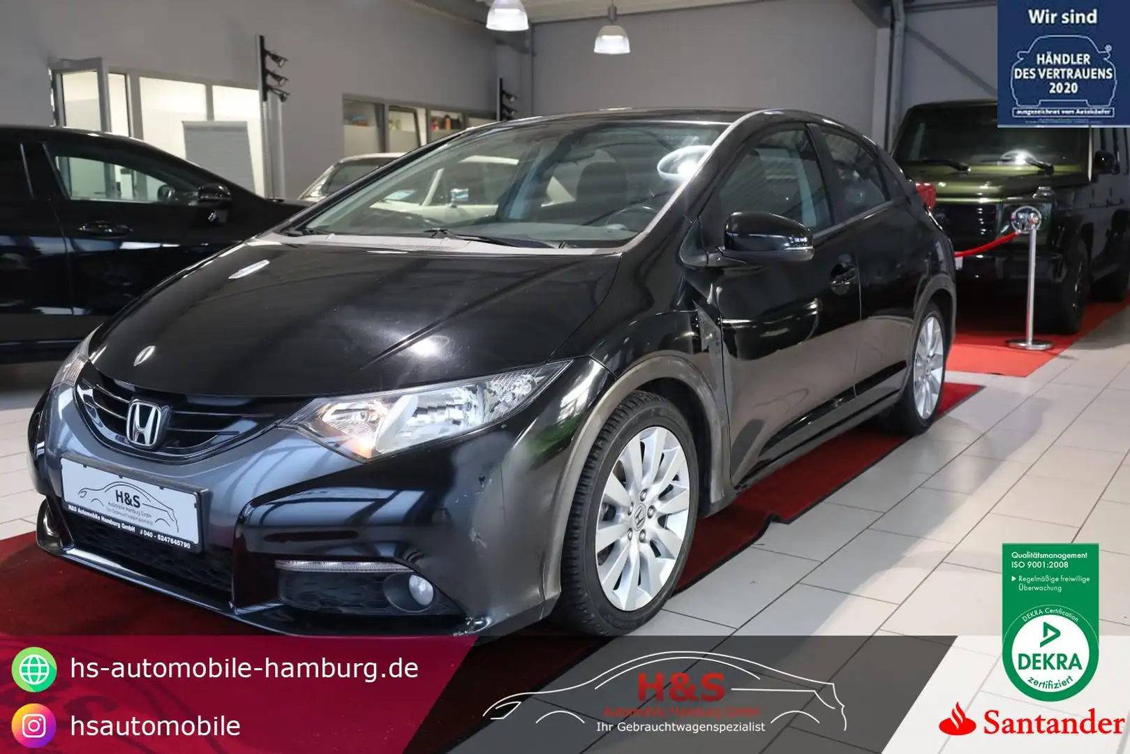 Honda Civic 5-trg. 2.2 i-DTEC Sport Schwarz - 1