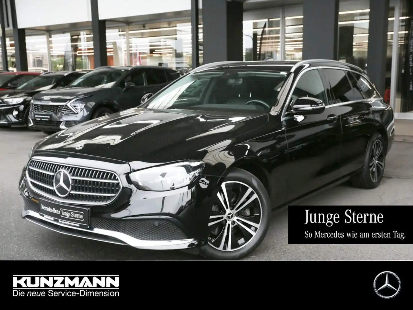 Mercedes-Benz E 220 d T Avantgarde MBUX Navi EasyPack DAB LED Noir - 1