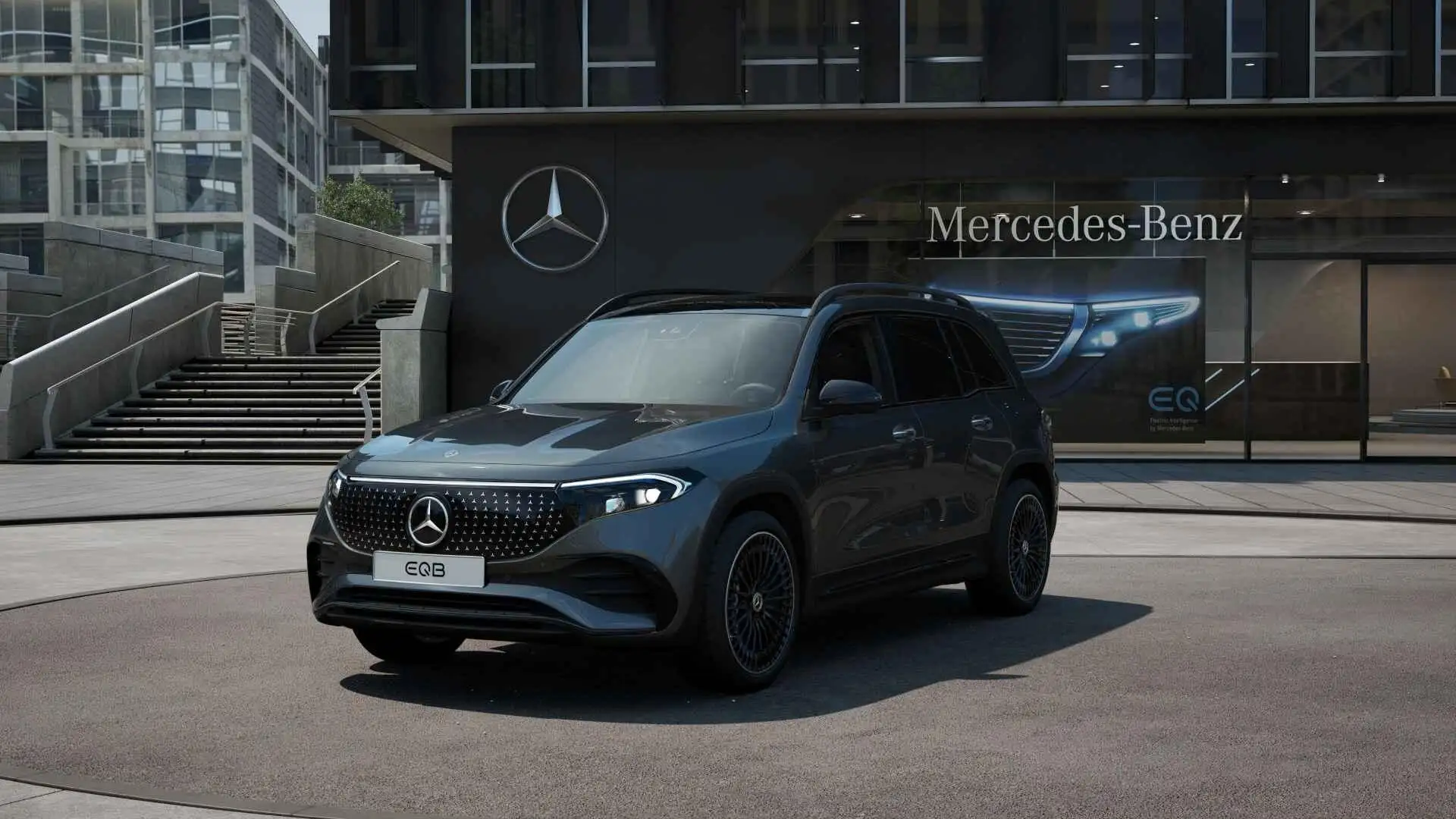 Mercedes-Benz EQB 250 250+ Business Solution AMG 7p. 71 kWh Grijs - 1