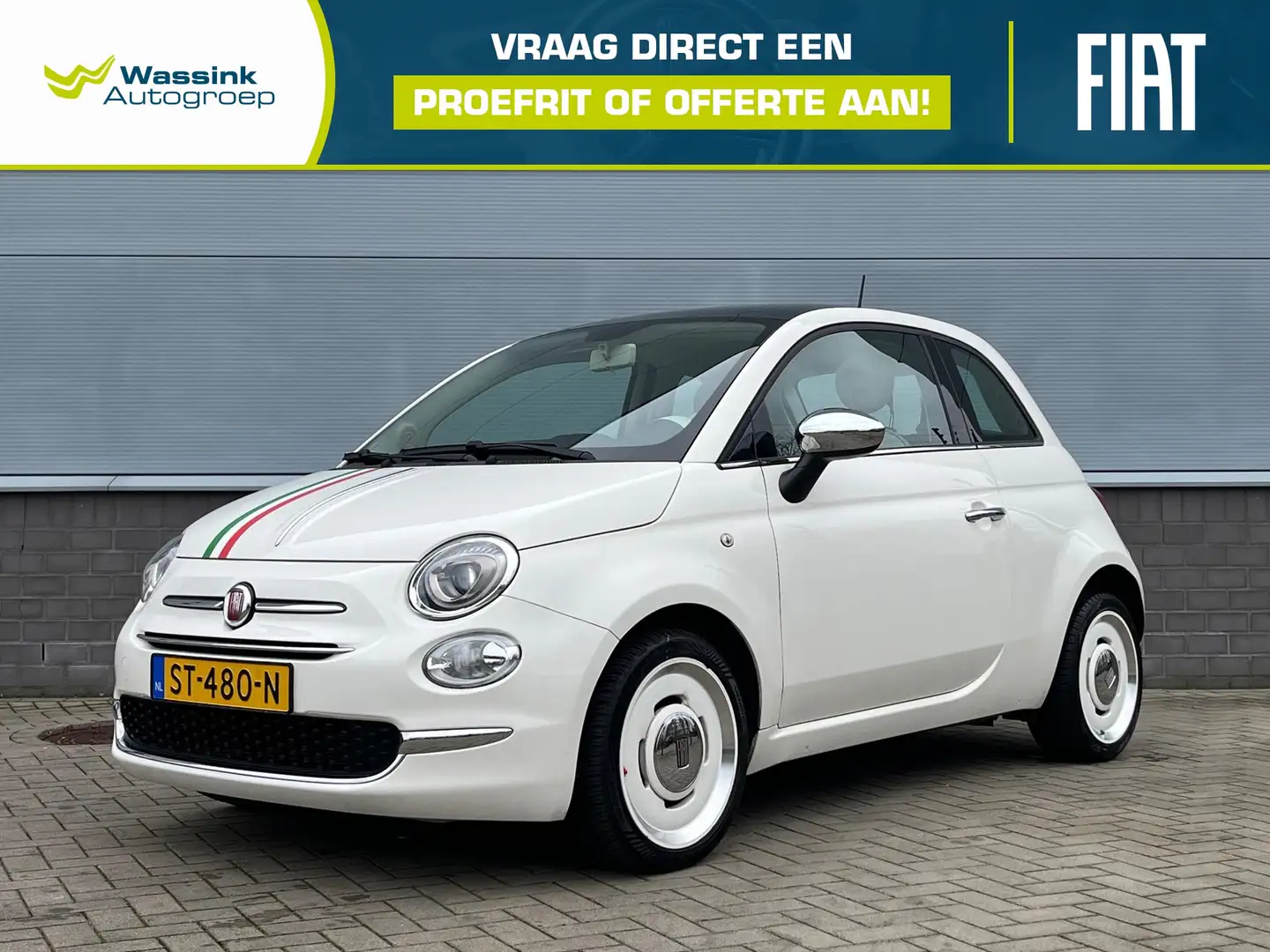 Fiat 500 TwinAir 80pk Anniversario | Paronamadak | Cruise C Wit - 1