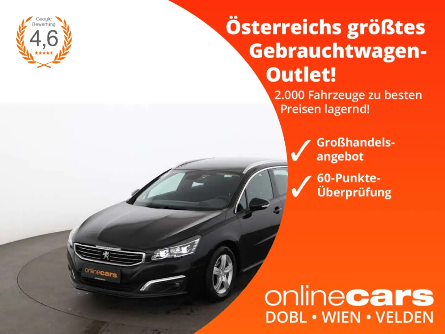 Peugeot 508 1.6 BlueHDi Business Aut LED NAV TEMPOMAT PDC Black - 1