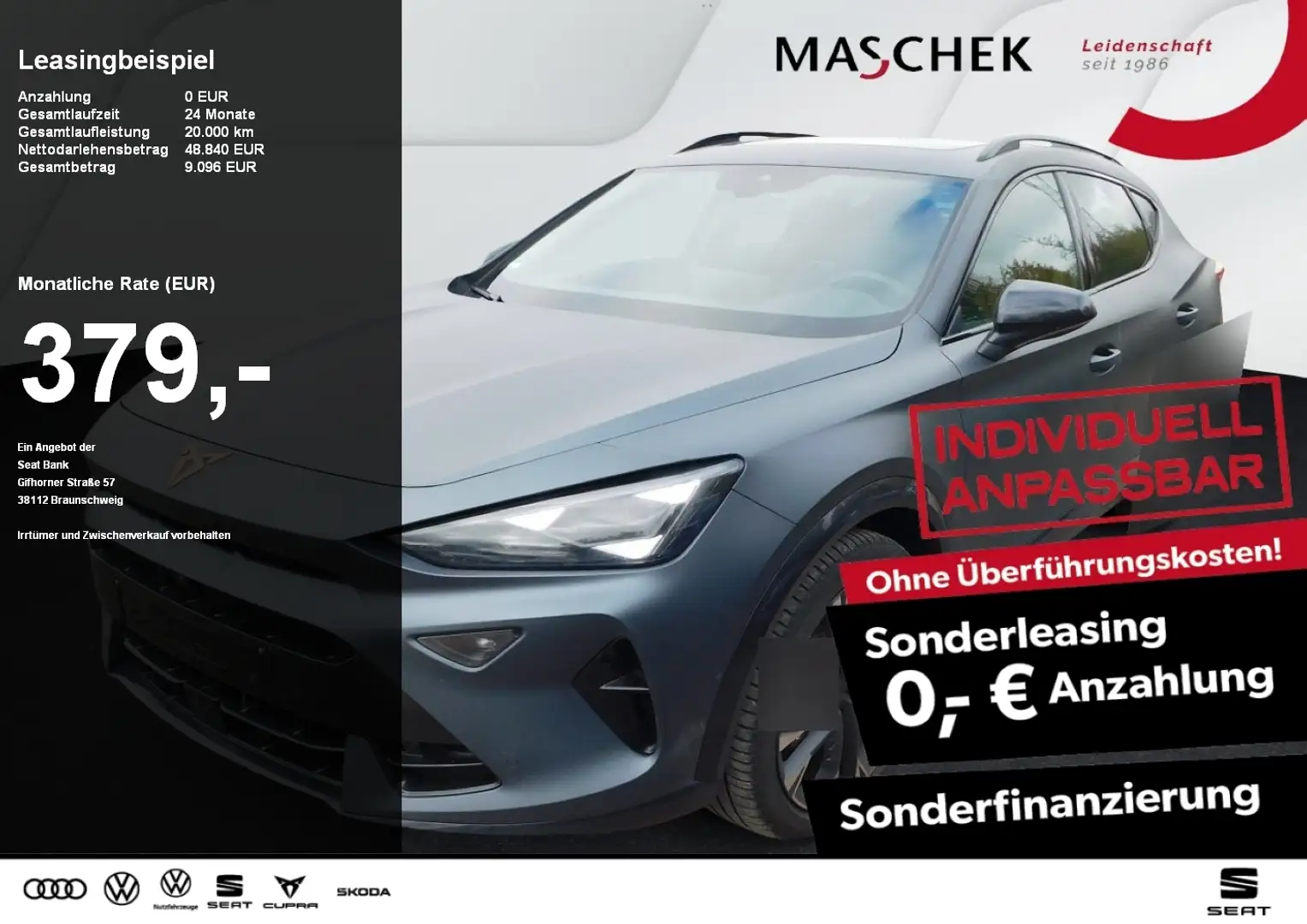 CUPRA Formentor VZ 2.0 TSI Akebono Akrapovic Pano AHK Sennheiser Grau - 1