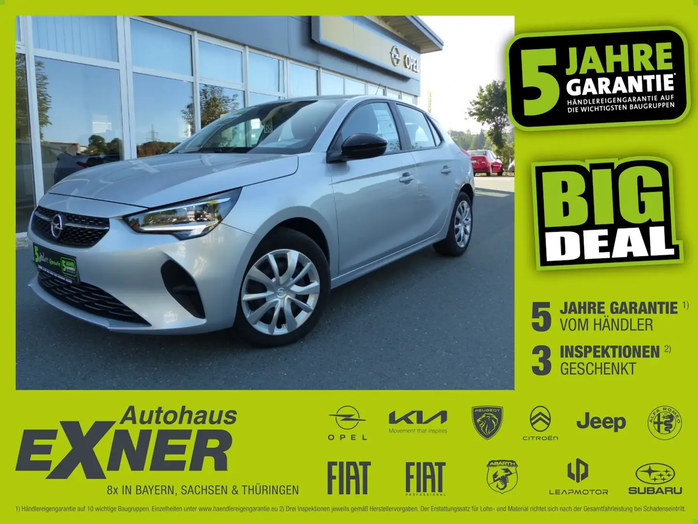 Opel Corsa 1.2 Turbo EDITION LED+Navi+SHZ+Winterp. Argent - 1