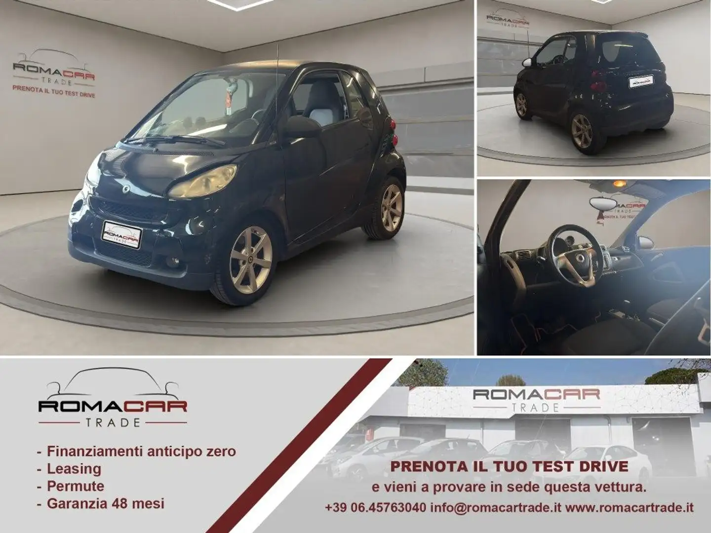 smart forTwo 1000 52 kW coupé pulse VETTURA DA RIPRISTINARE Nero - 1