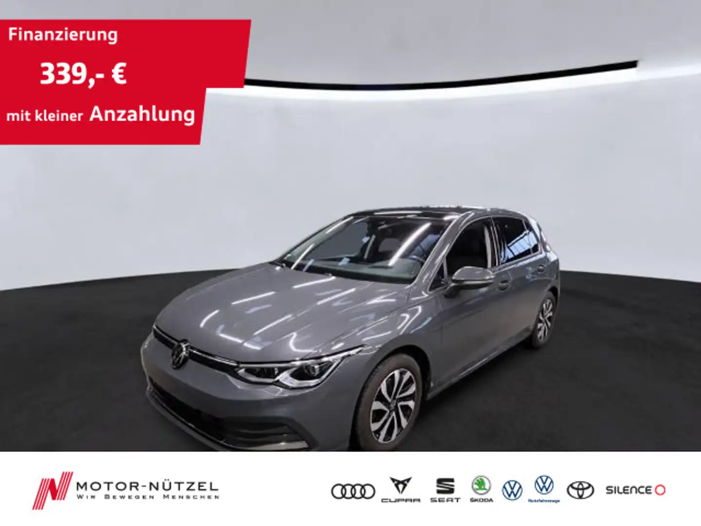 Volkswagen Golf VIII 2.0 TDI DSG ACTIVE 5JG+IQ+NAVI+ACC+AHK Grau - 1