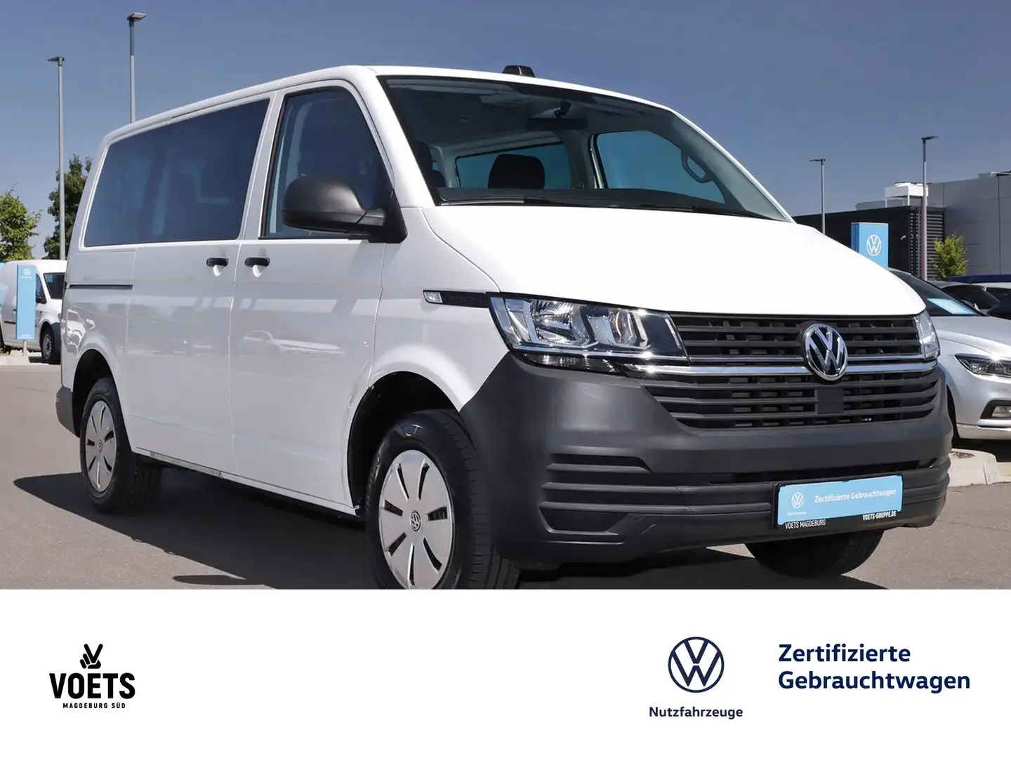 Volkswagen T6 Transporter KOMBI T6.1 TDI KLIMA+APP+9-SITZE+ Weiß - 2