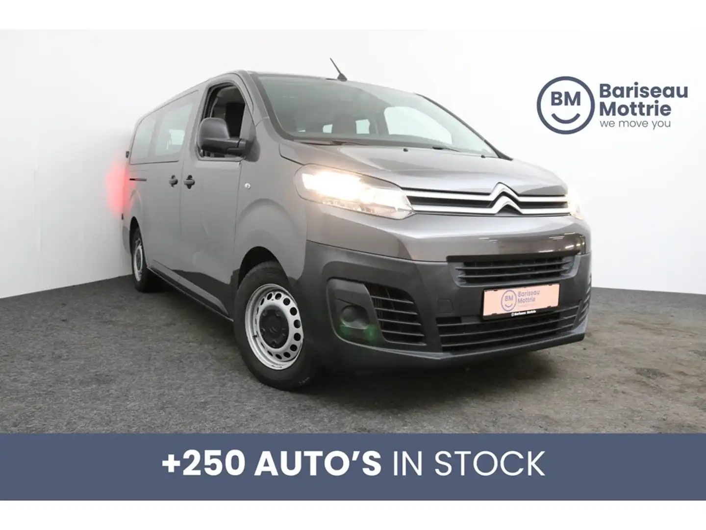 Citroen Jumpy 1.5D SPACETOURER 9-ZIT *MINIBUS*RADIO*AIRCO* Grijs - 1