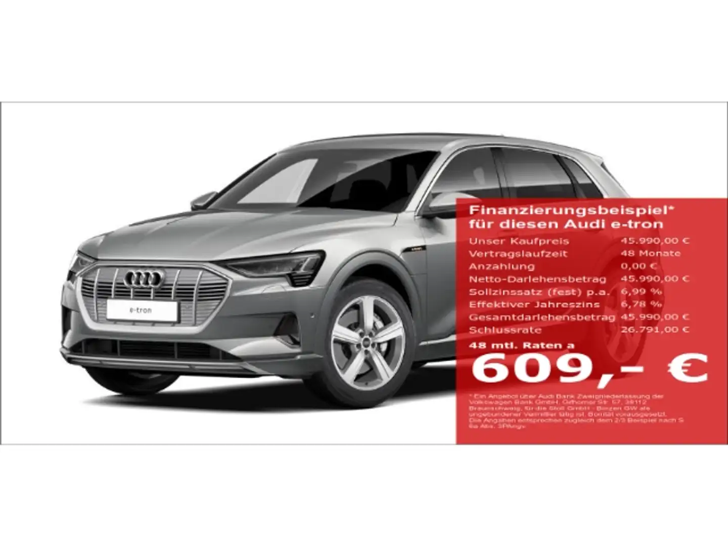 Audi e-tron 50 advanced S line quattro AHK+RFK+++ Grey - 1