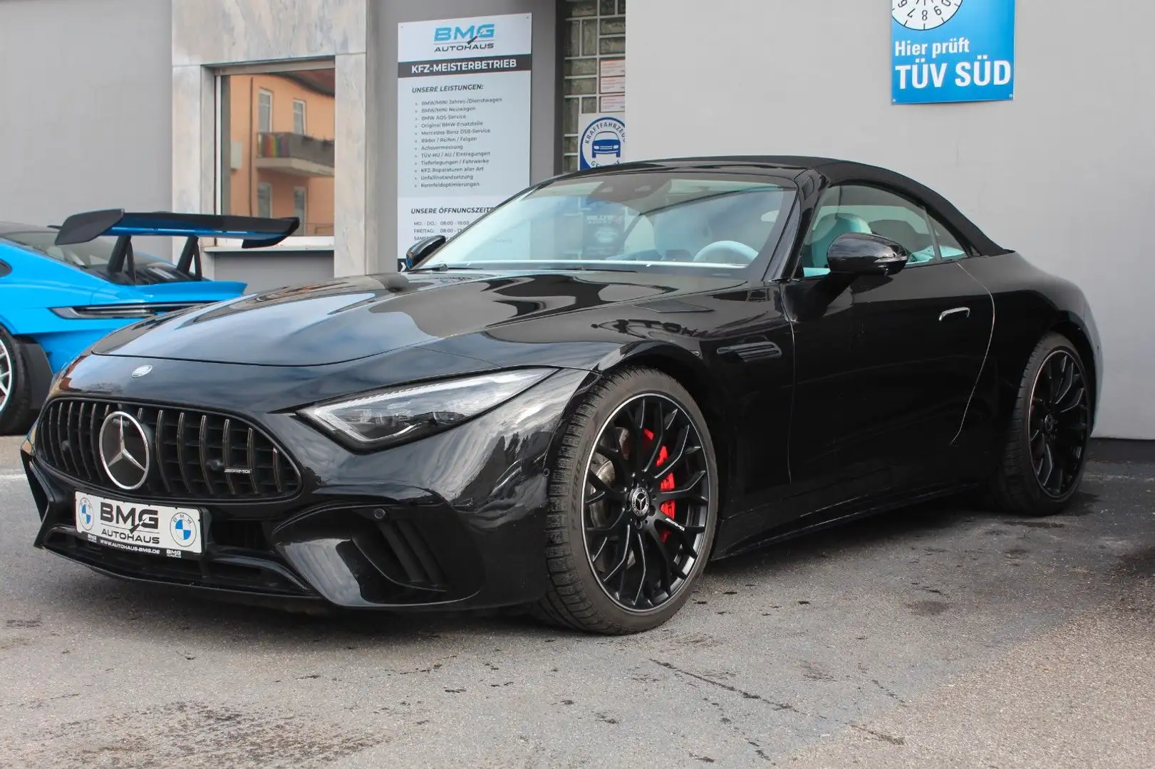 Mercedes-Benz SL 55 AMG 4Matic+ Night Carbon Massage HUD VOLL Schwarz - 1